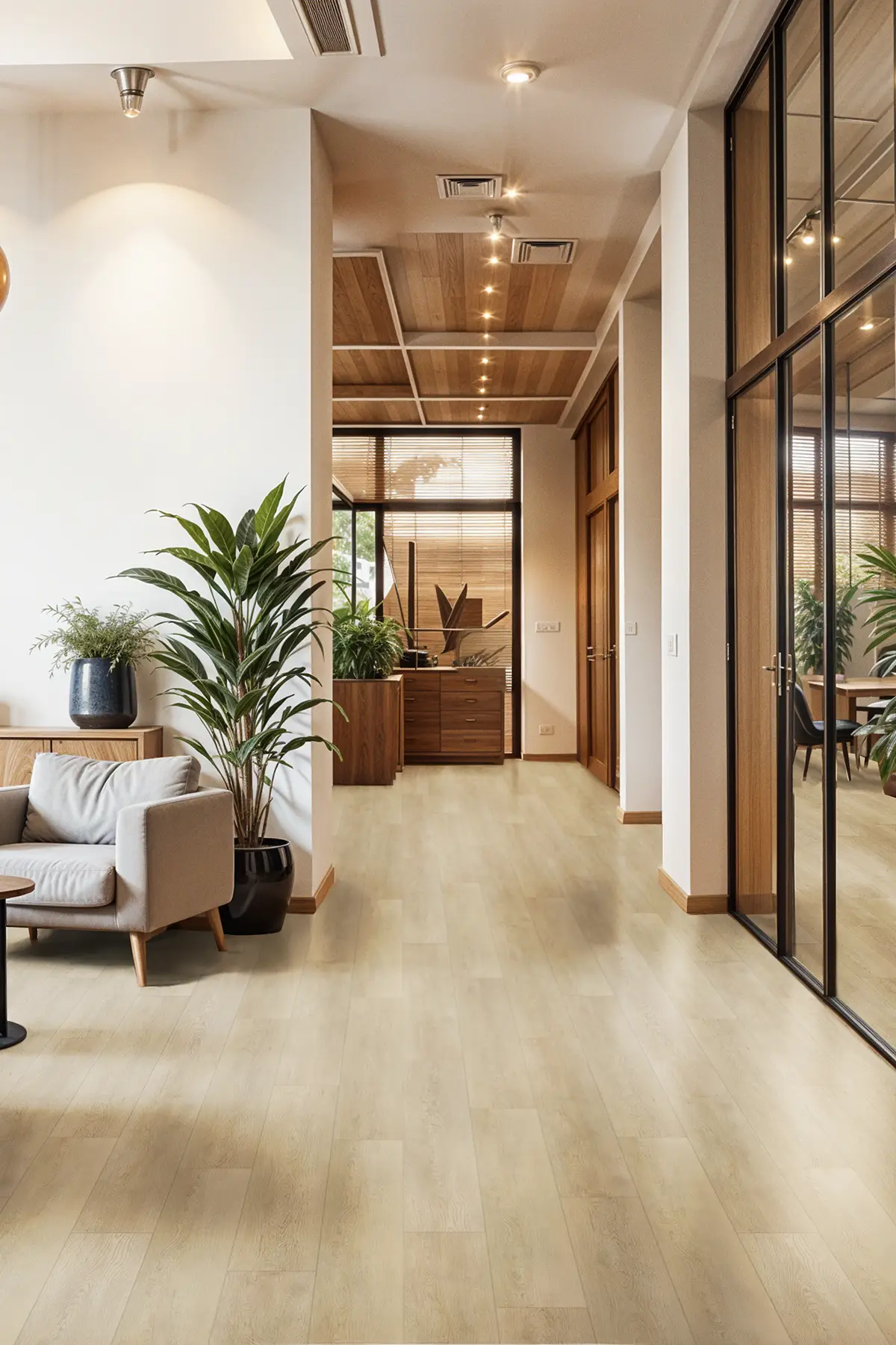 Belgotex Hardwood Ash LVT vinyl flooring lifestyle